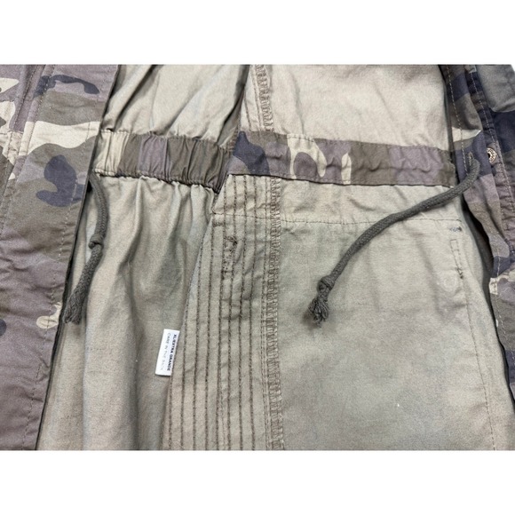 Love Tree Womens Camo Utility Field Jacket Green Cotton XL - Picture 4 of 8